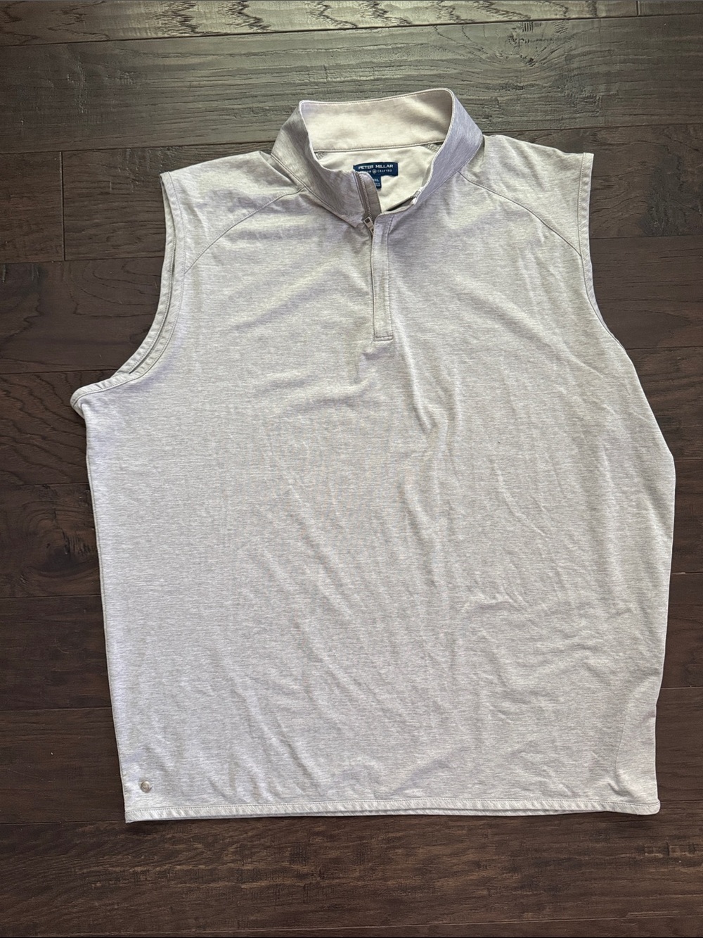 Peter Millar Crown Crafted 1/4 Zip Vest XXL Heather Gray
